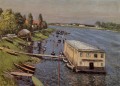 Cobertizo para botes en Argenteuil Impresionistas Gustave Caillebotte